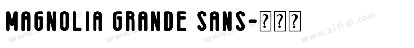 Magnolia Grande Sans字体转换 Magnolia Grande Sans字体转换